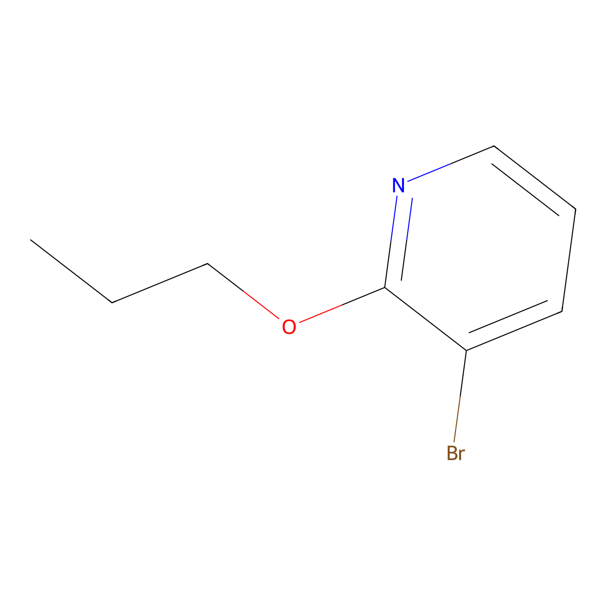 3-Bromo-2-propoxypyridine molecular structure, CAS 760207-92-9