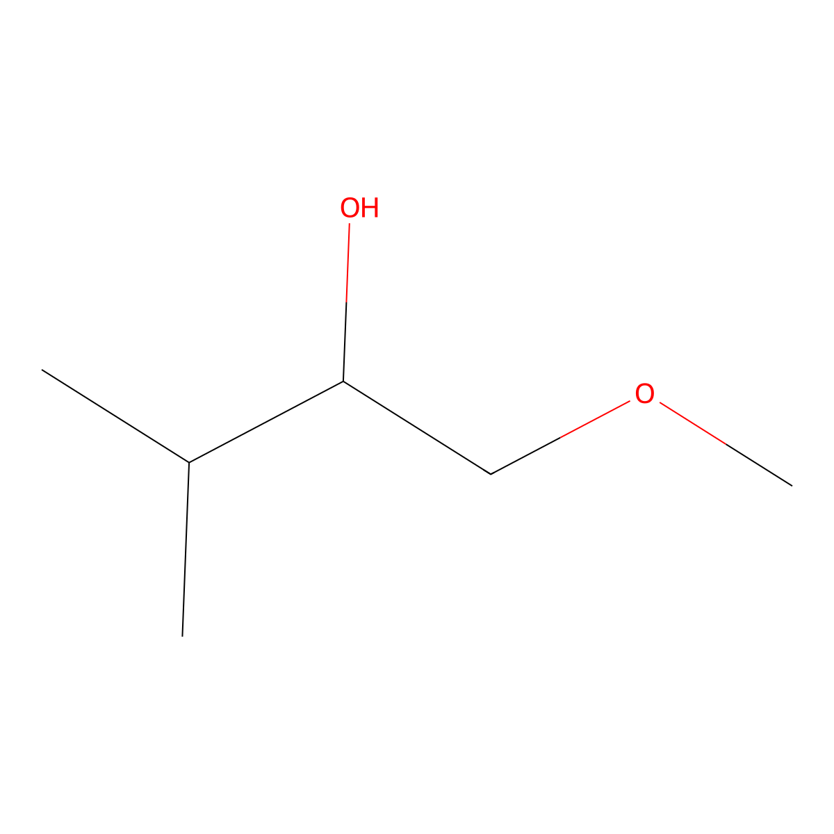 1-Methoxy-3-methylbutan-2-ol molecular structure, CAS 760211-13-0