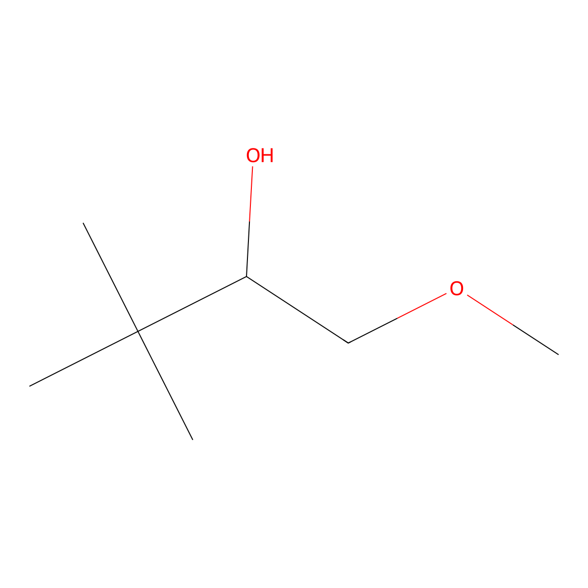 1-Methoxy-3,3-dimethylbutan-2-ol molecular structure, CAS 760211-15-2