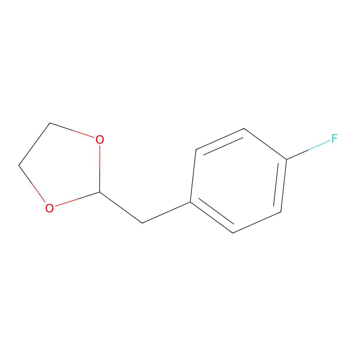 4-(1,3-Dioxolan-2-ylmethyl)-1-fluorobenzene molecular structure, CAS 760211-55-0