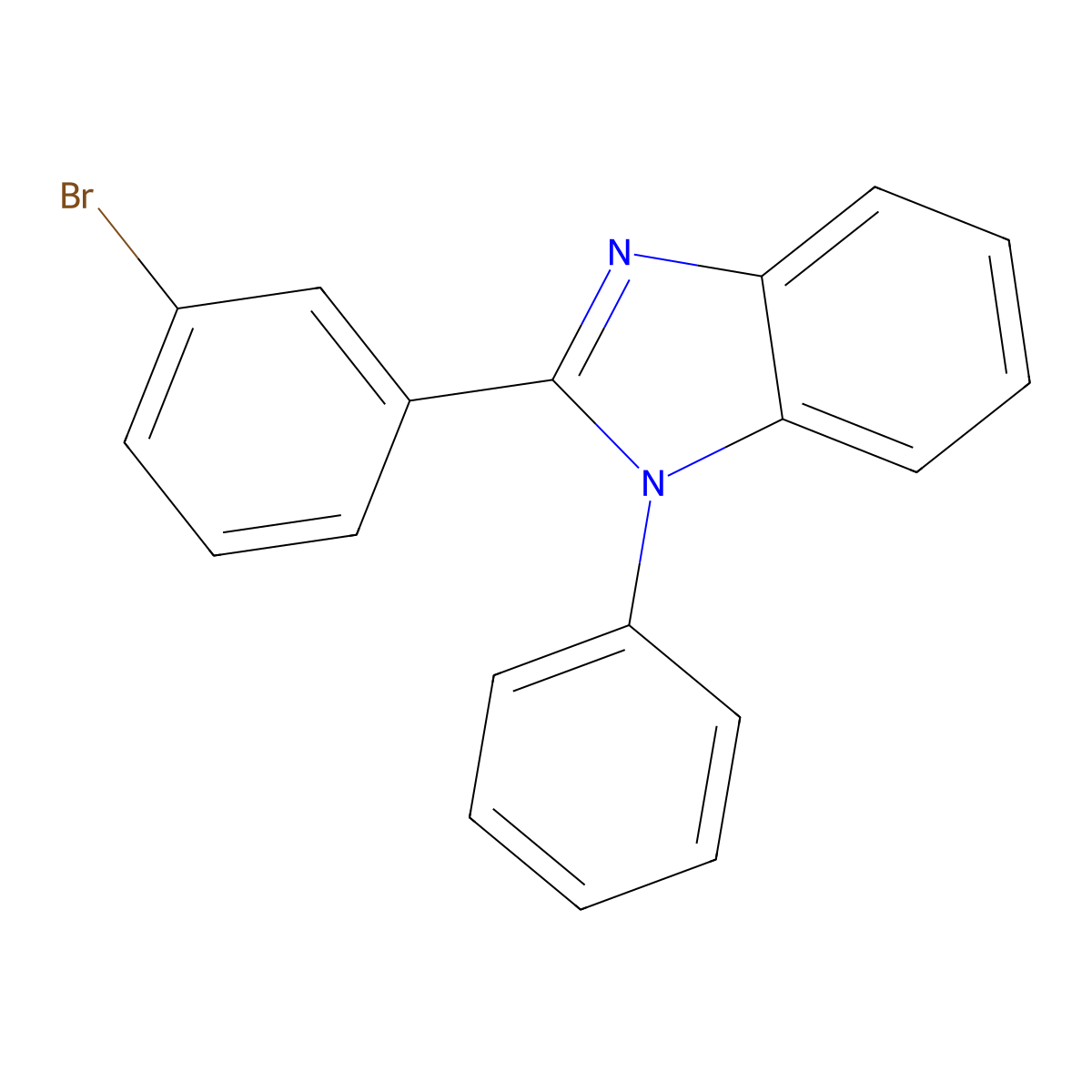 2-(3-Bromophenyl)-1-phenyl-1H-benzoimidazole molecular structure, CAS 760212-40-6