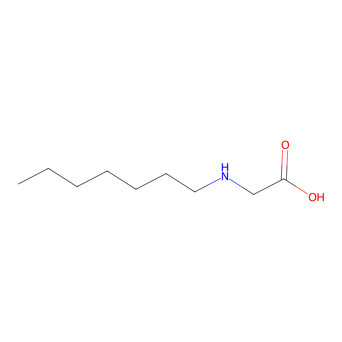 2-(Heptylamino)acetic acid molecular structure, CAS 760213-77-2