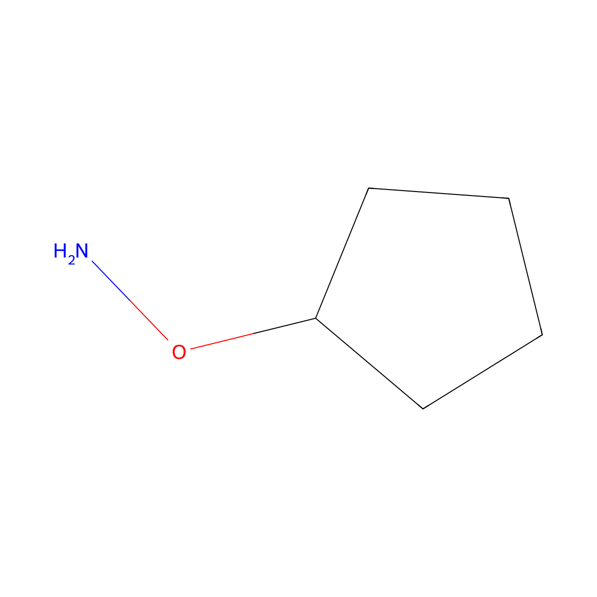 O-Cyclopentylhydroxylamine molecular structure, CAS 76029-50-0