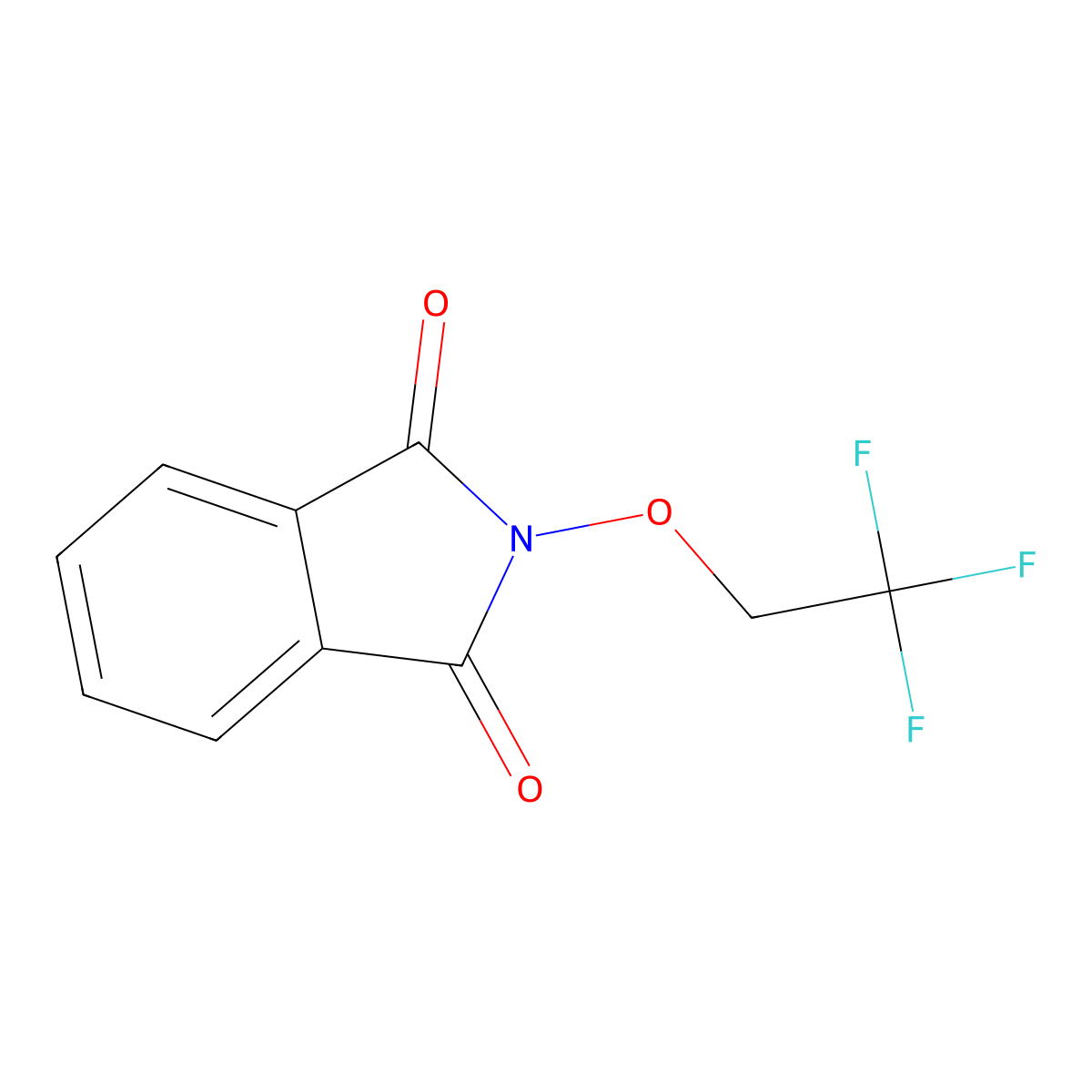 2-(2,2,2-trifluoroethoxy)-2,3-dihydro-1H-isoindole-1,3-dione molecular structure, CAS 76029-67-9