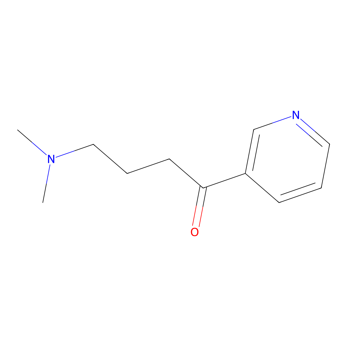 4-(Dimethylamino)-1-(pyridin-3-yl)butan-1-one molecular structure, CAS 76030-53-0