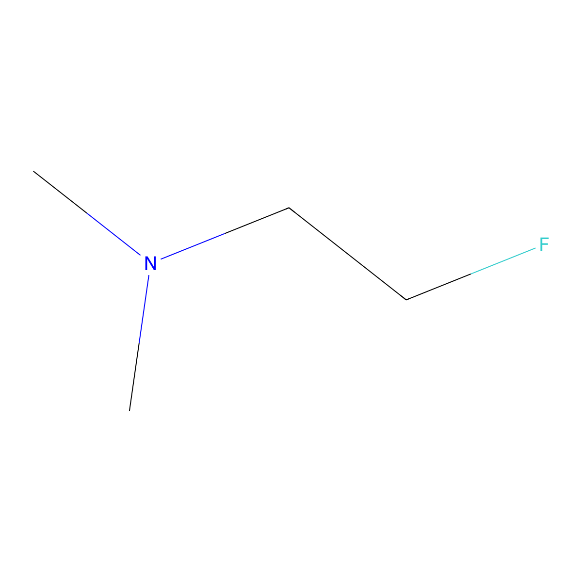 (2-Fluoroethyl)dimethylamine molecular structure, CAS 76039-14-0