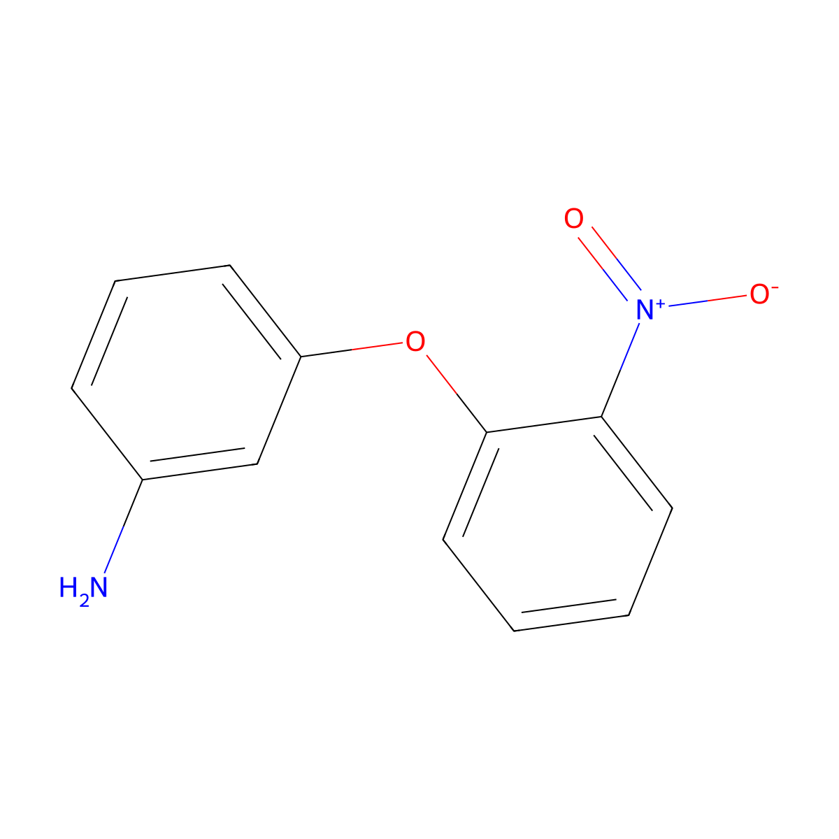 3-(2-Nitrophenoxy)aniline molecular structure, CAS 76039-68-4
