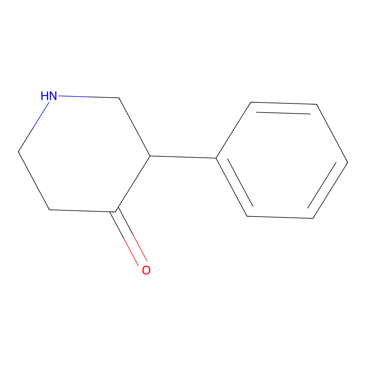3-Phenylpiperidin-4-one molecular structure, CAS 76041-09-3