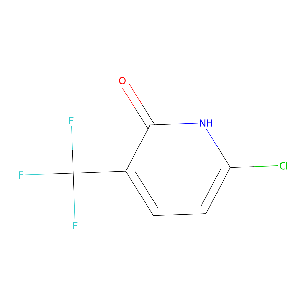 6-Chloro-3-(trifluoromethyl)pyridin-2-OL molecular structure, CAS 76041-78-6