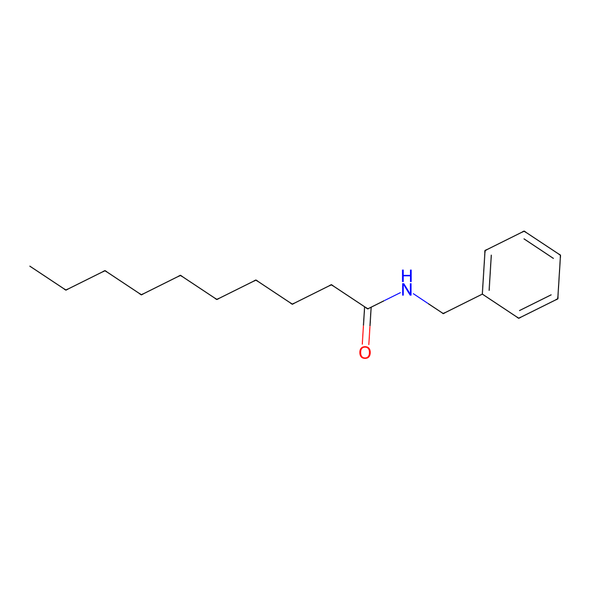 N-benzyldecanamide molecular structure, CAS 76041-85-5