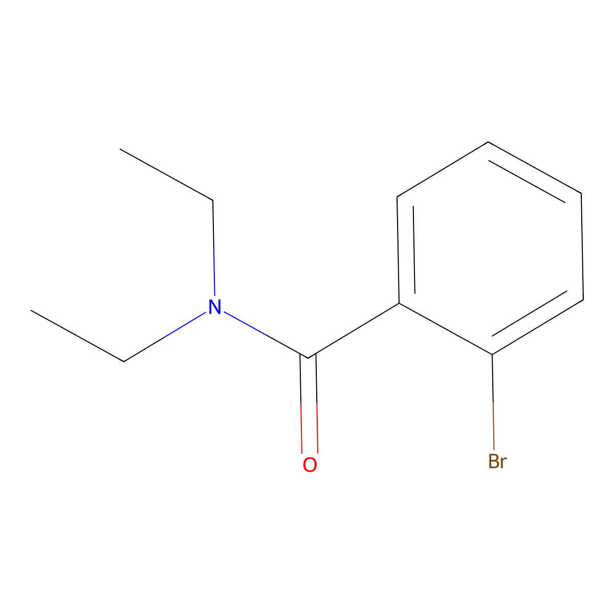 2-bromo-N,N-diethylbenzamide molecular structure, CAS 76041-86-6
