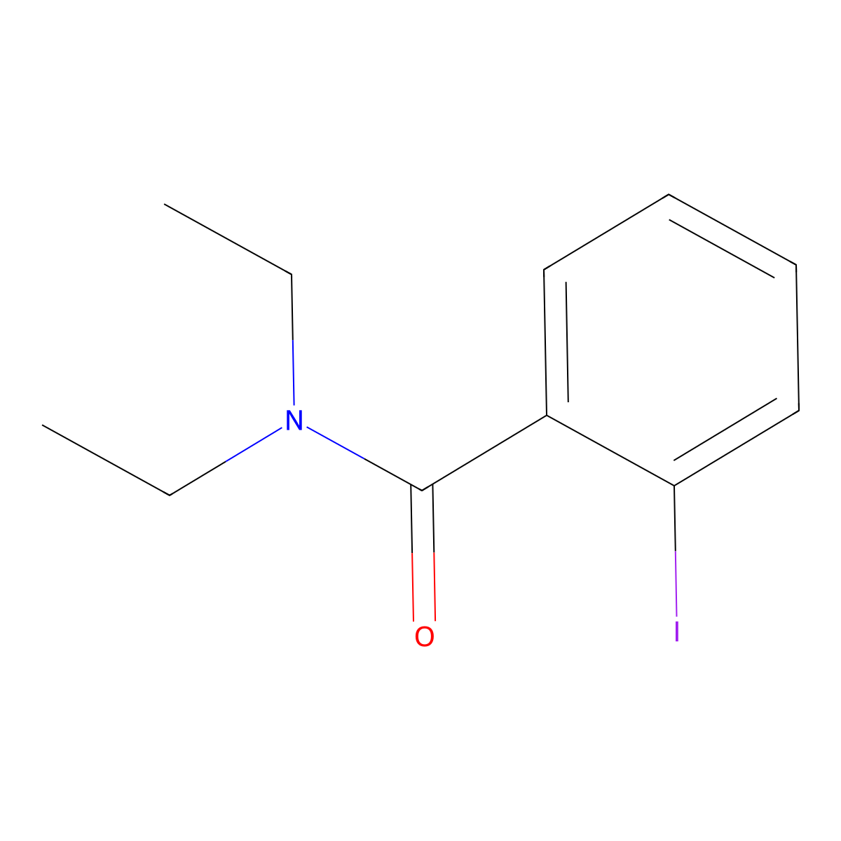 N,N-Diethyl-2-iodobenzamide molecular structure, CAS 76041-87-7
