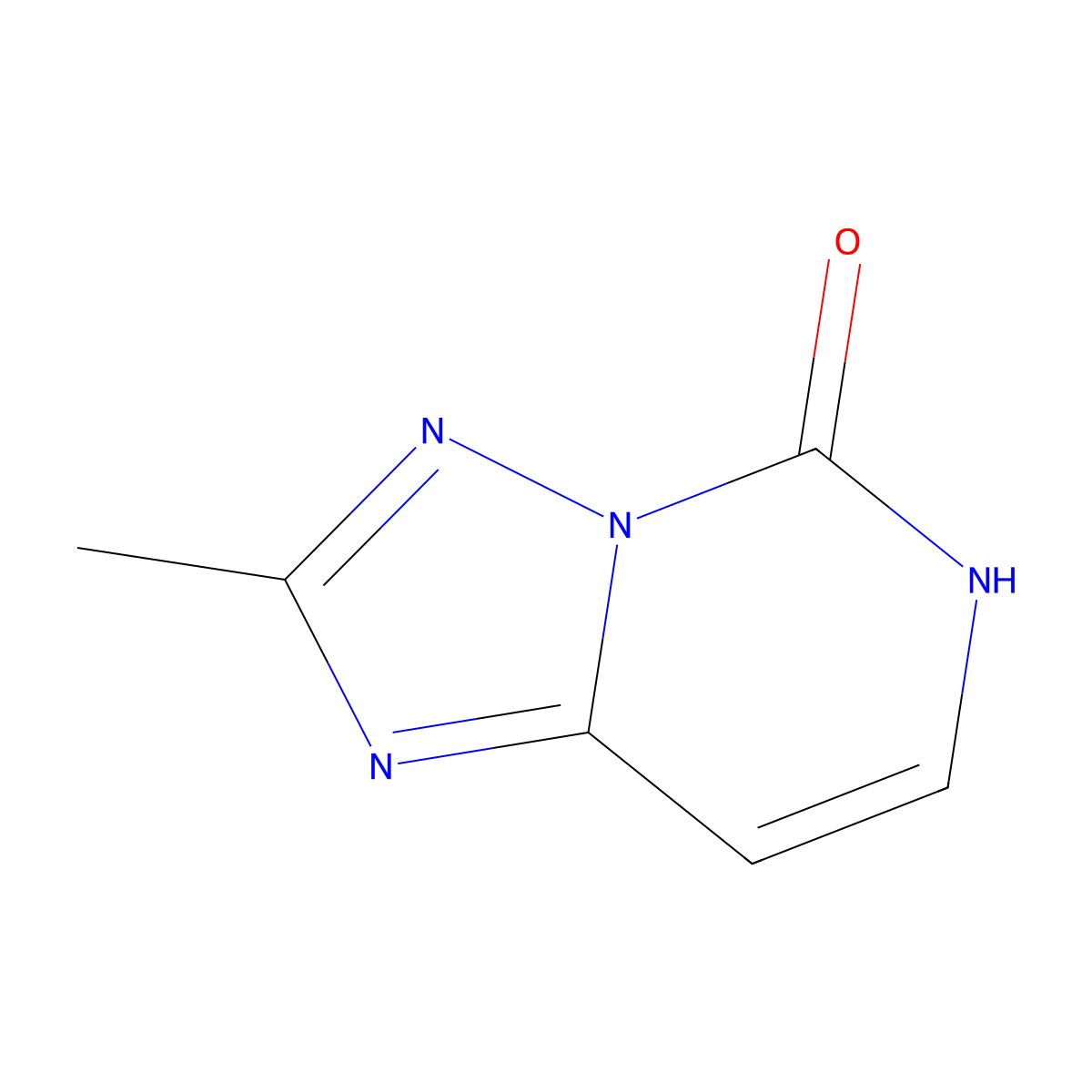 2-Methyl-[1,2,4]triazolo[1,5-c]pyrimidin-5(6H)-one molecular structure, CAS 76044-32-1