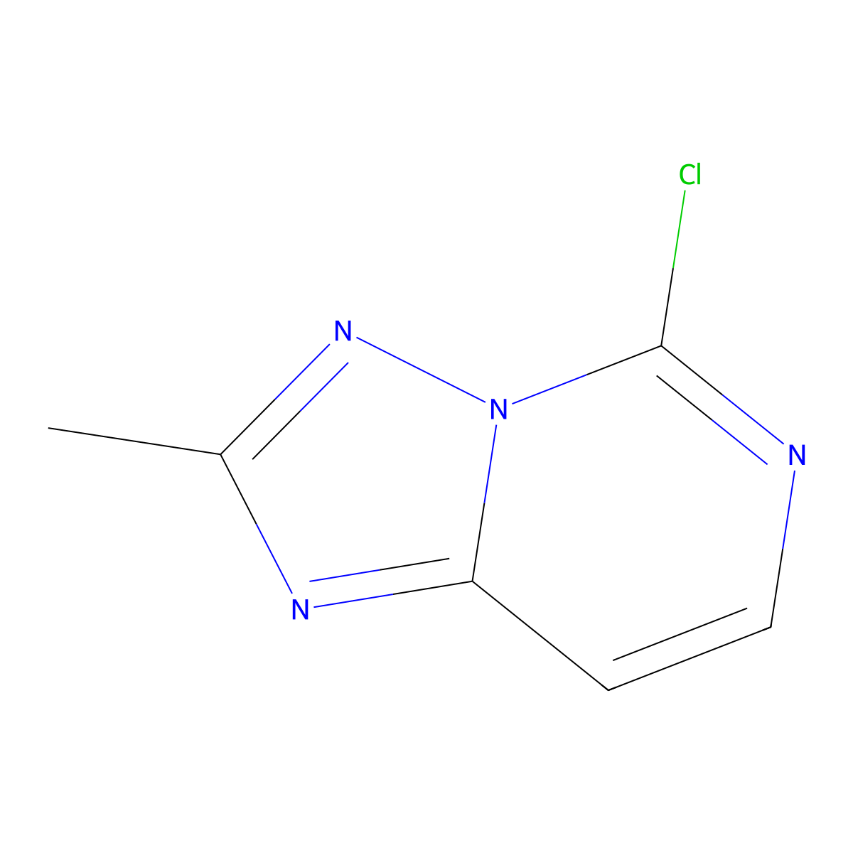 5-Chloro-2-methyl-[1,2,4]triazolo[1,5-c]pyrimidine molecular structure, CAS 76044-37-6