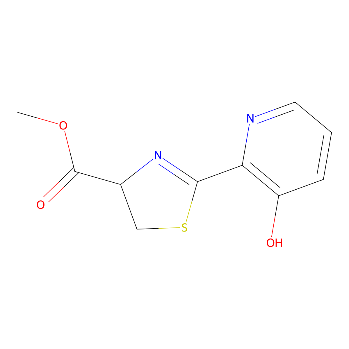 Desferriferrithiocin molecular structure, CAS 76045-30-2