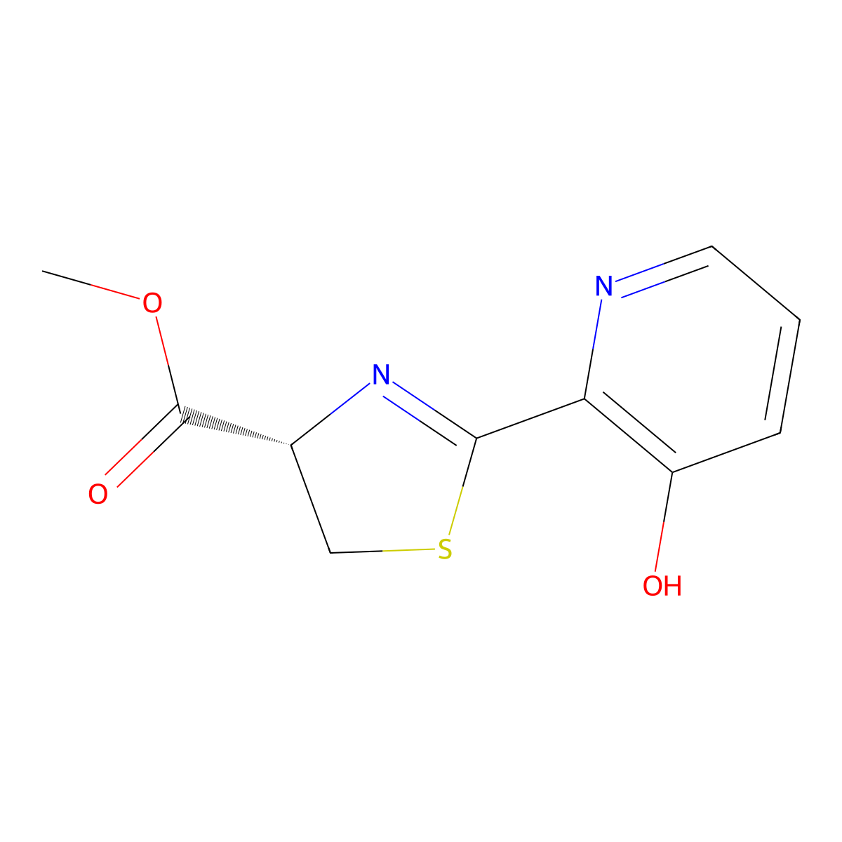 Desferriferrithiocin molecular structure, CAS 76045-30-2