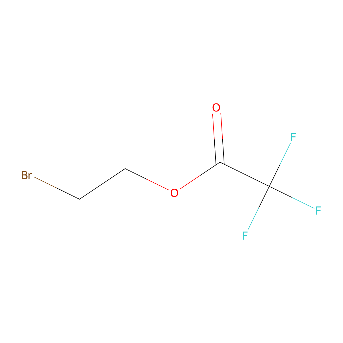 2-Bromoethyl 2,2,2-trifluoroacetate molecular structure, CAS 76045-93-7