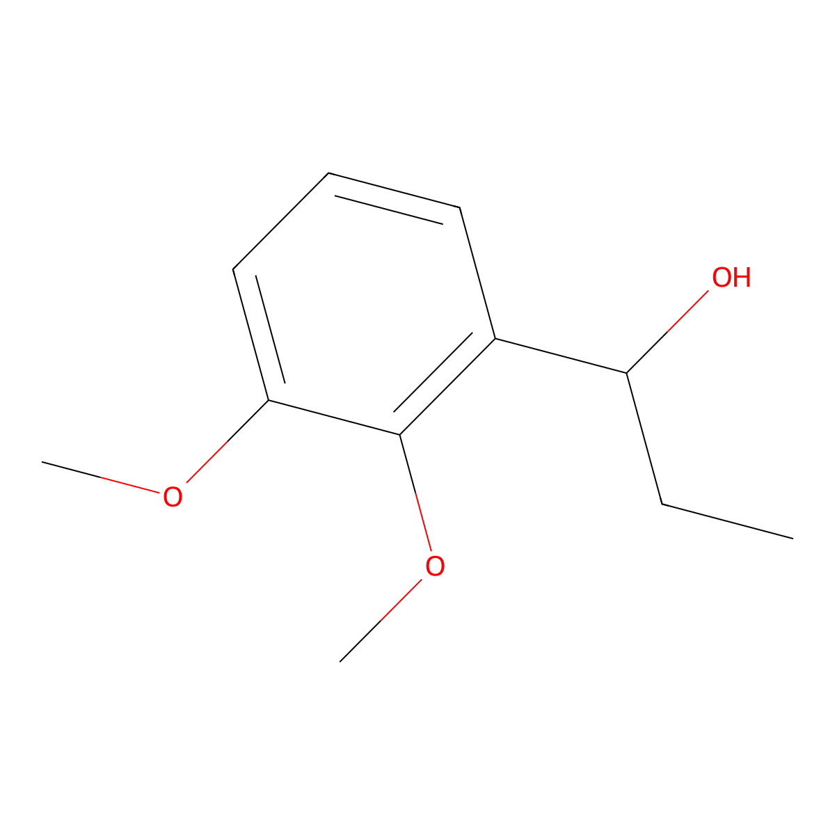 1-(2,3-Dimethoxyphenyl)-1-propanol molecular structure, CAS 76049-02-0