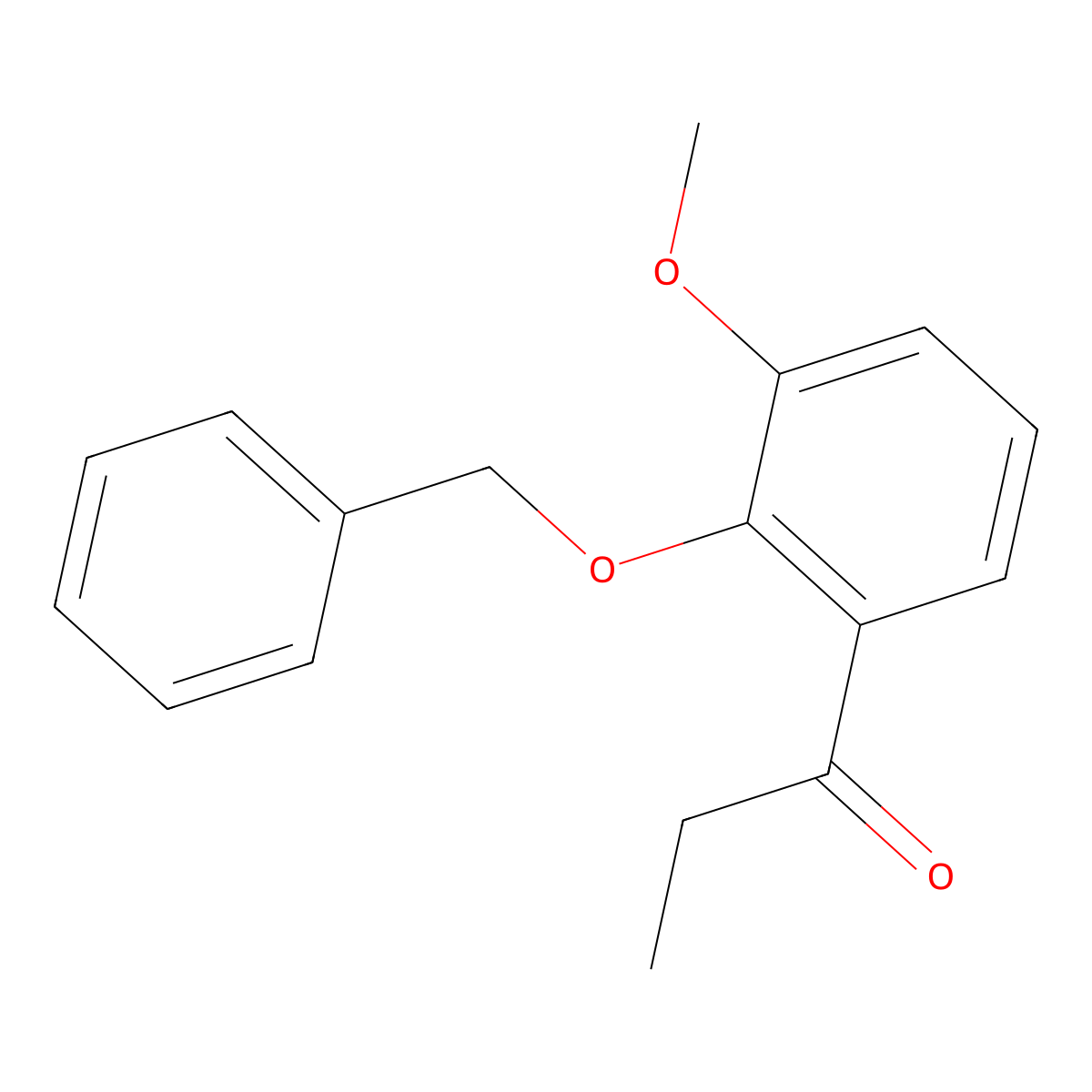 1-[3-Methoxy-2-(phenylmethoxy)phenyl]-1-propanone molecular structure, CAS 76049-05-3
