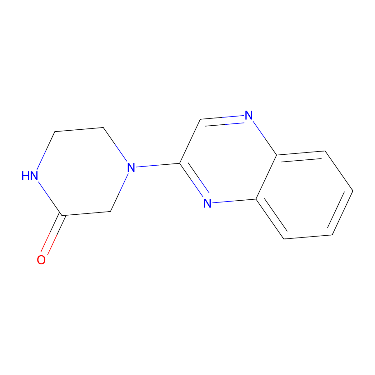 4-(Quinoxalin-2-YL)piperazin-2-one molecular structure, CAS 76052-74-9