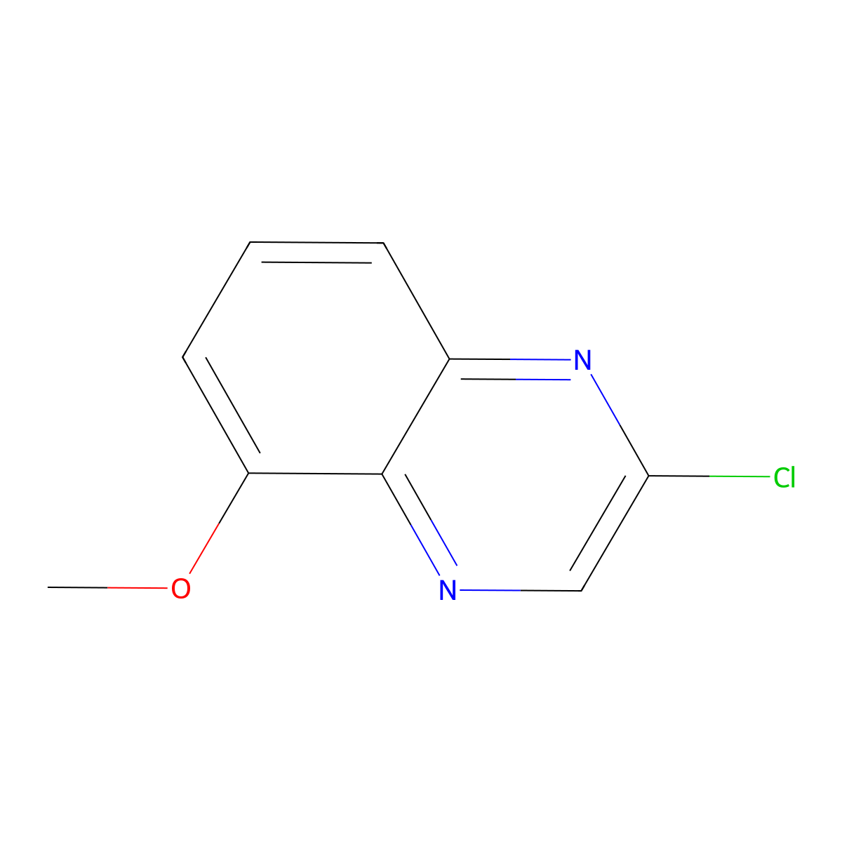 2-Chloro-5-methoxyquinoxaline molecular structure, CAS 76052-76-1