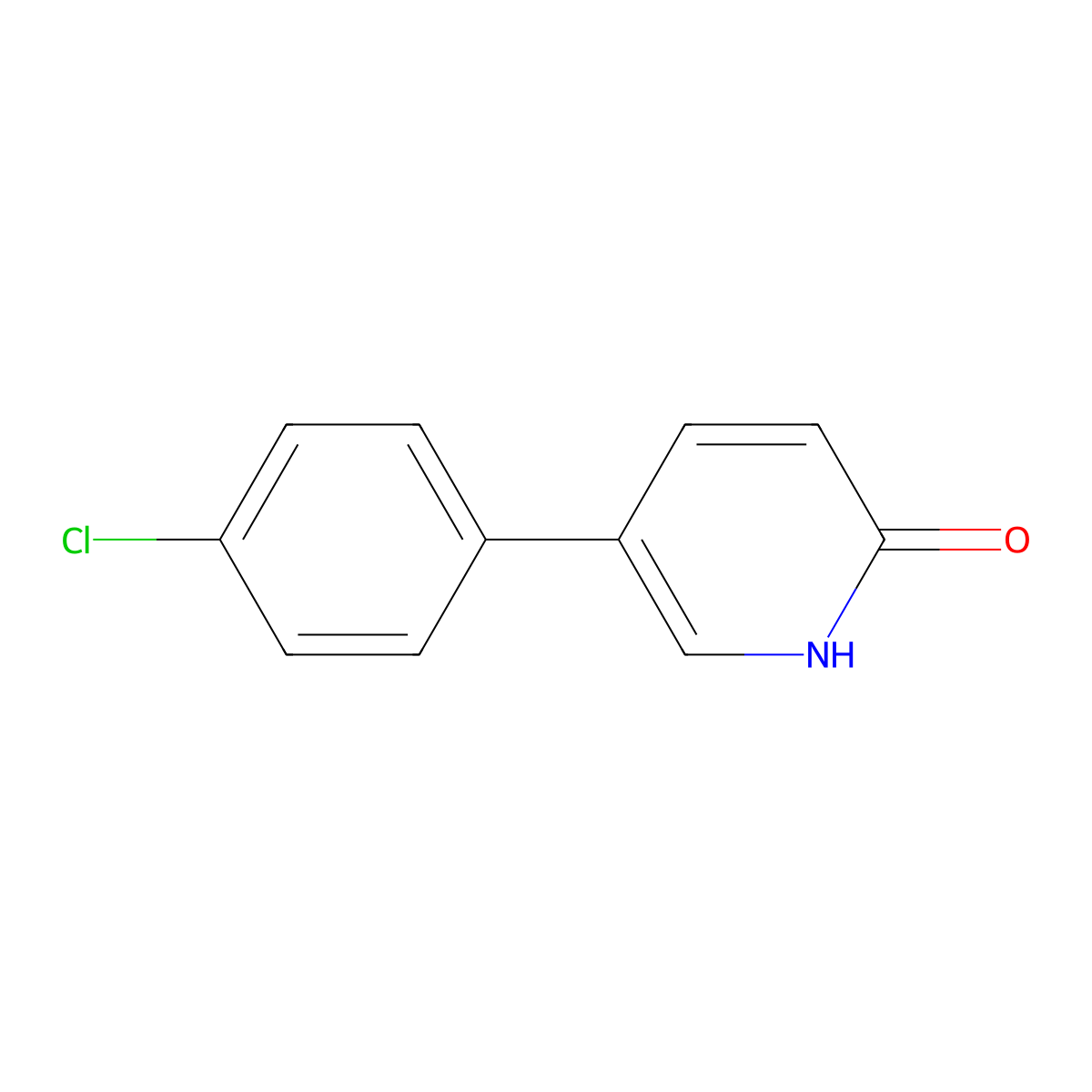 5-(4-Chlorophenyl)-2-hydroxypyridine molecular structure, CAS 76053-43-5