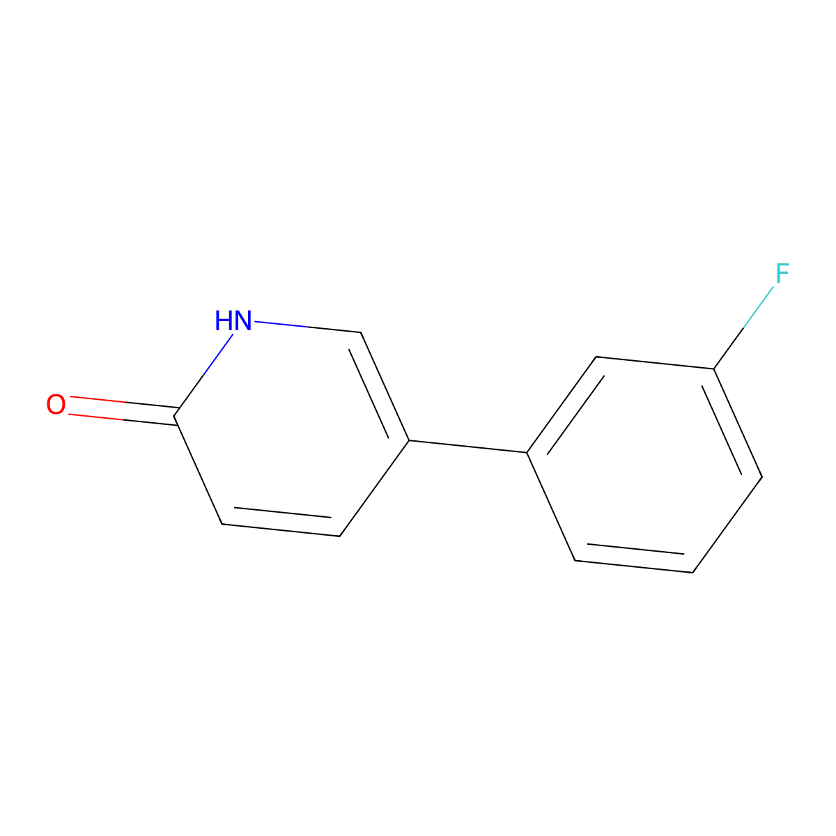 5-(3-Fluorophenyl)-2-hydroxypyridine molecular structure, CAS 76053-44-6