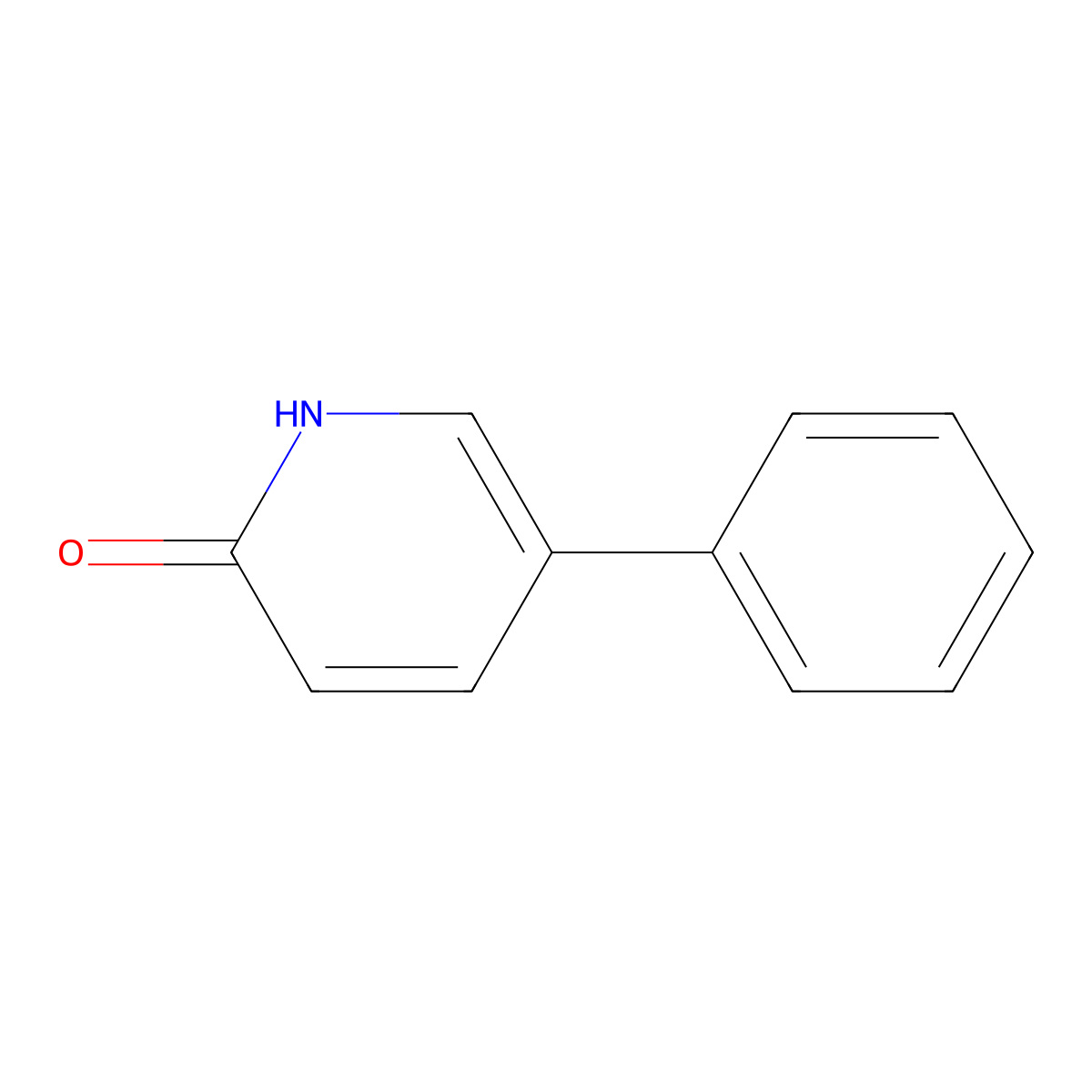 2-Hydroxy-5-phenylpyridine molecular structure, CAS 76053-45-7