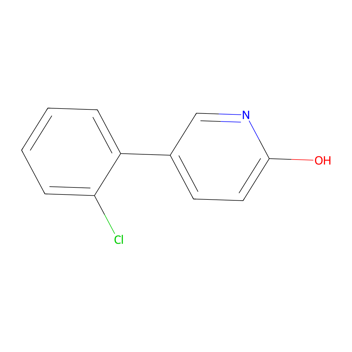 5-(2-Chlorophenyl)pyridin-2(1H)-one molecular structure, CAS 76053-47-9
