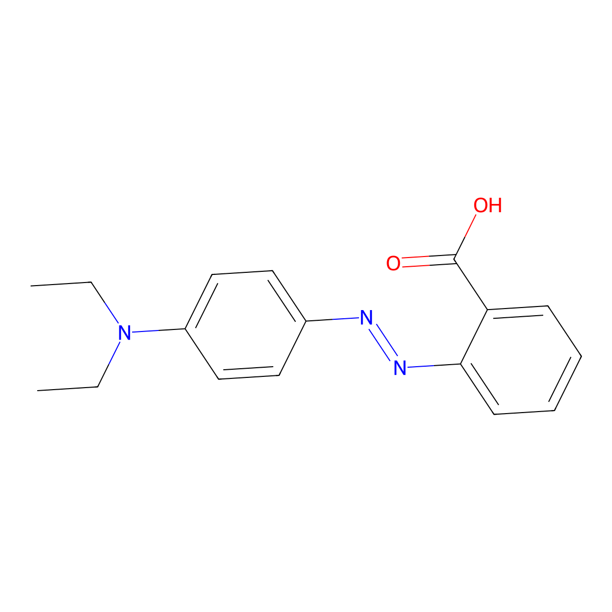 Ethyl red molecular structure, CAS 76058-33-8