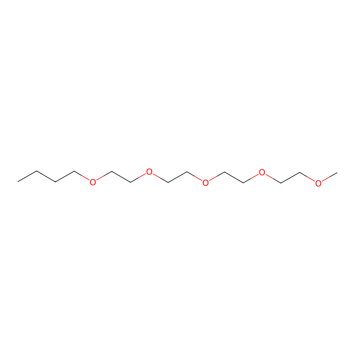 2,5,8,11,14-Pentaoxaoctadecane molecular structure, CAS 76058-48-5