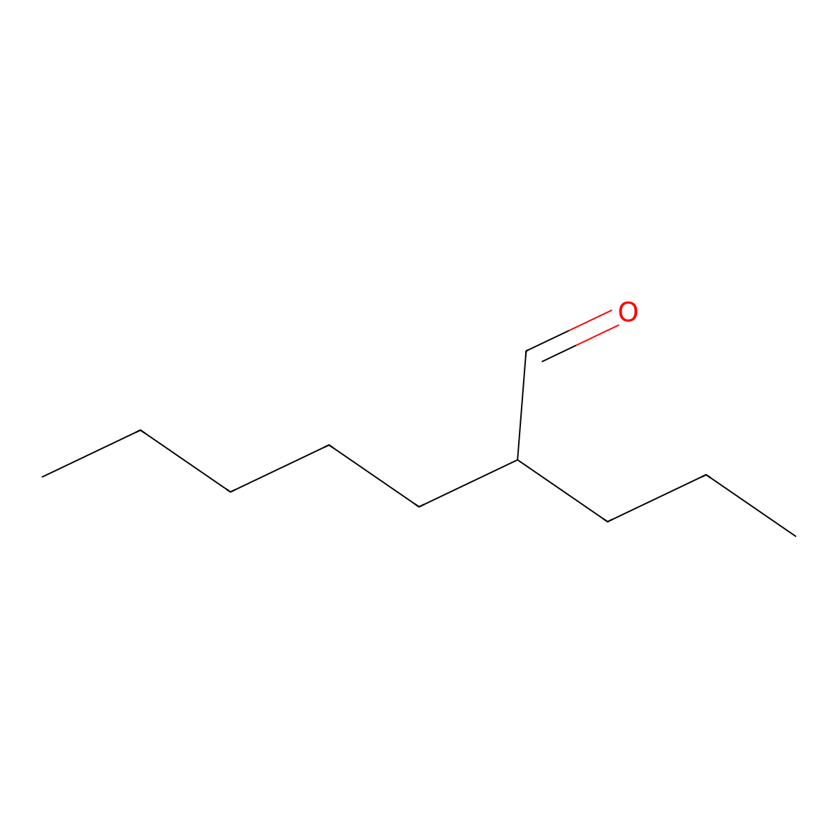 2-Propylheptanal molecular structure, CAS 76058-49-6