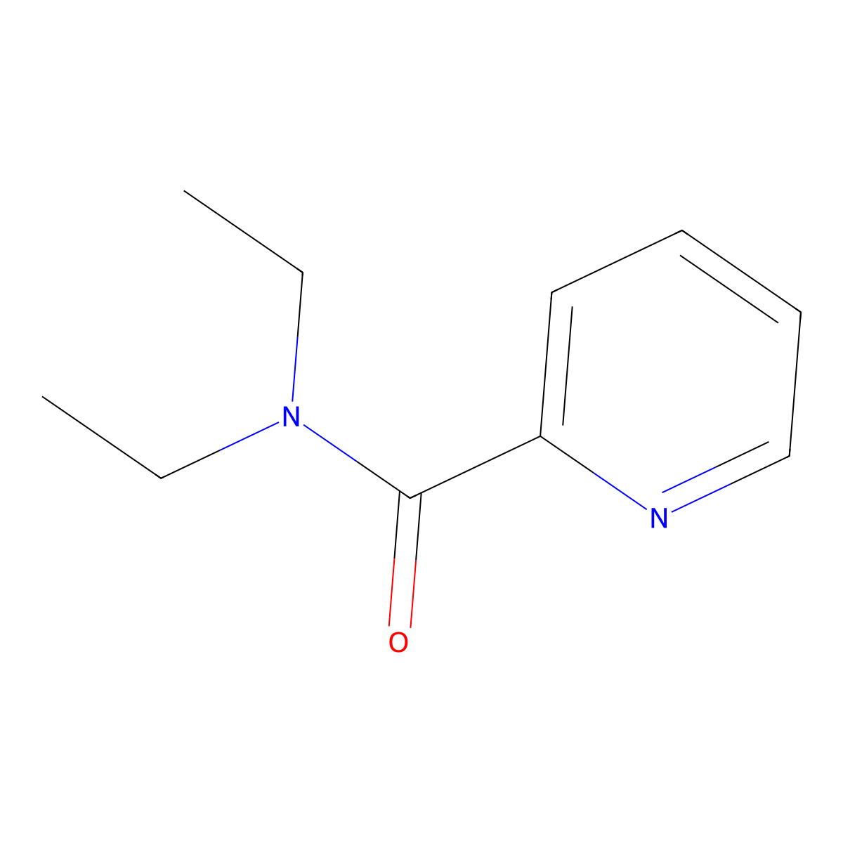 N,N-Diethylpicolinamide molecular structure, CAS 7606-13-5