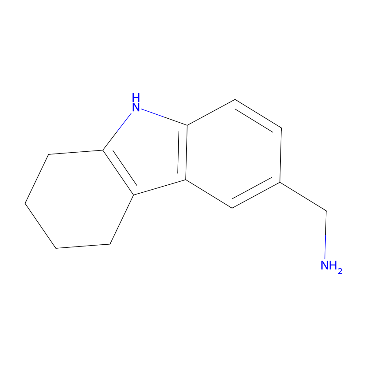 C-(6,7,8,9-Tetrahydro-5H-carbazol-3-yl)-methylamine molecular structure, CAS 76061-94-4