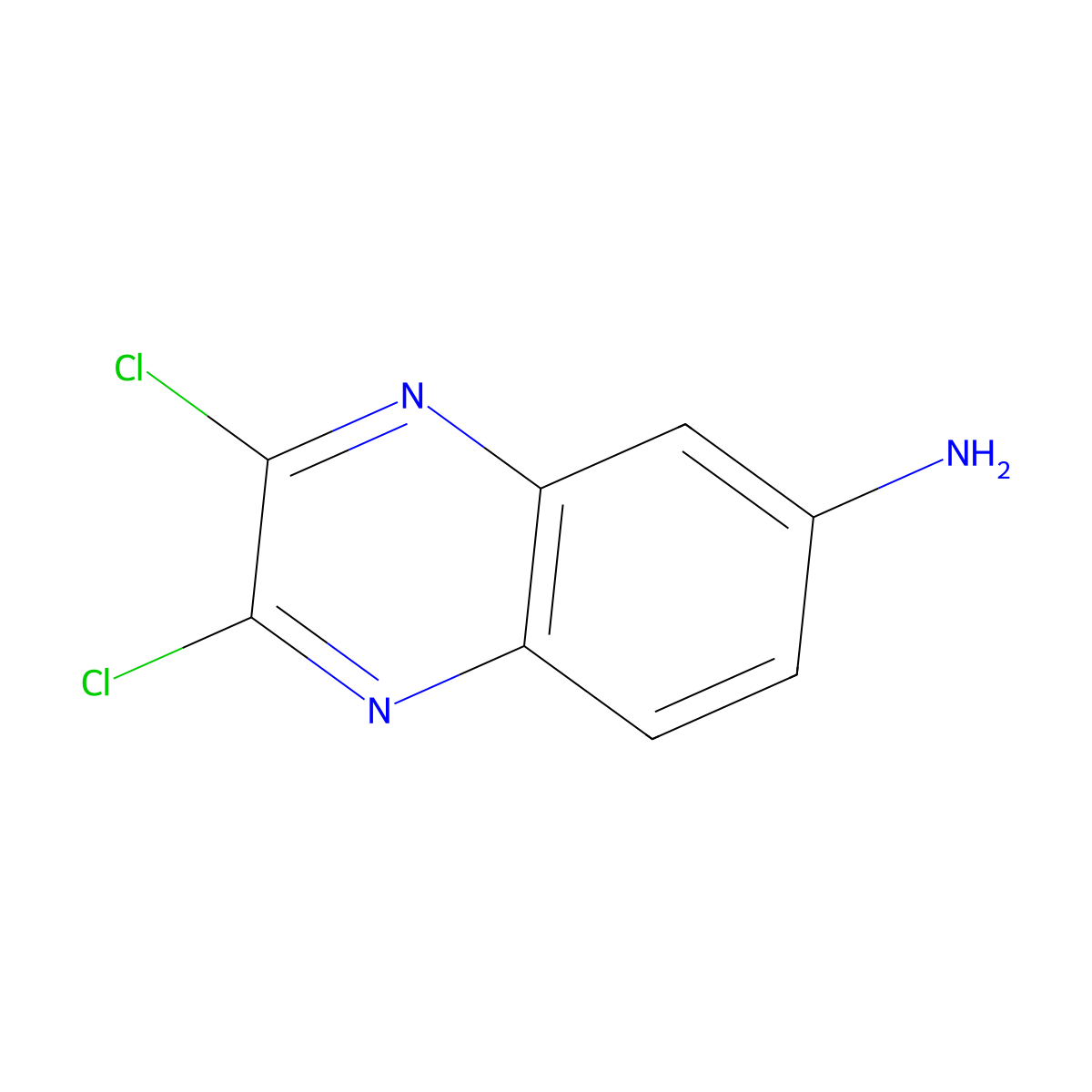 2,3-Dichloroquinoxalin-6-amine molecular structure, CAS 76089-01-5