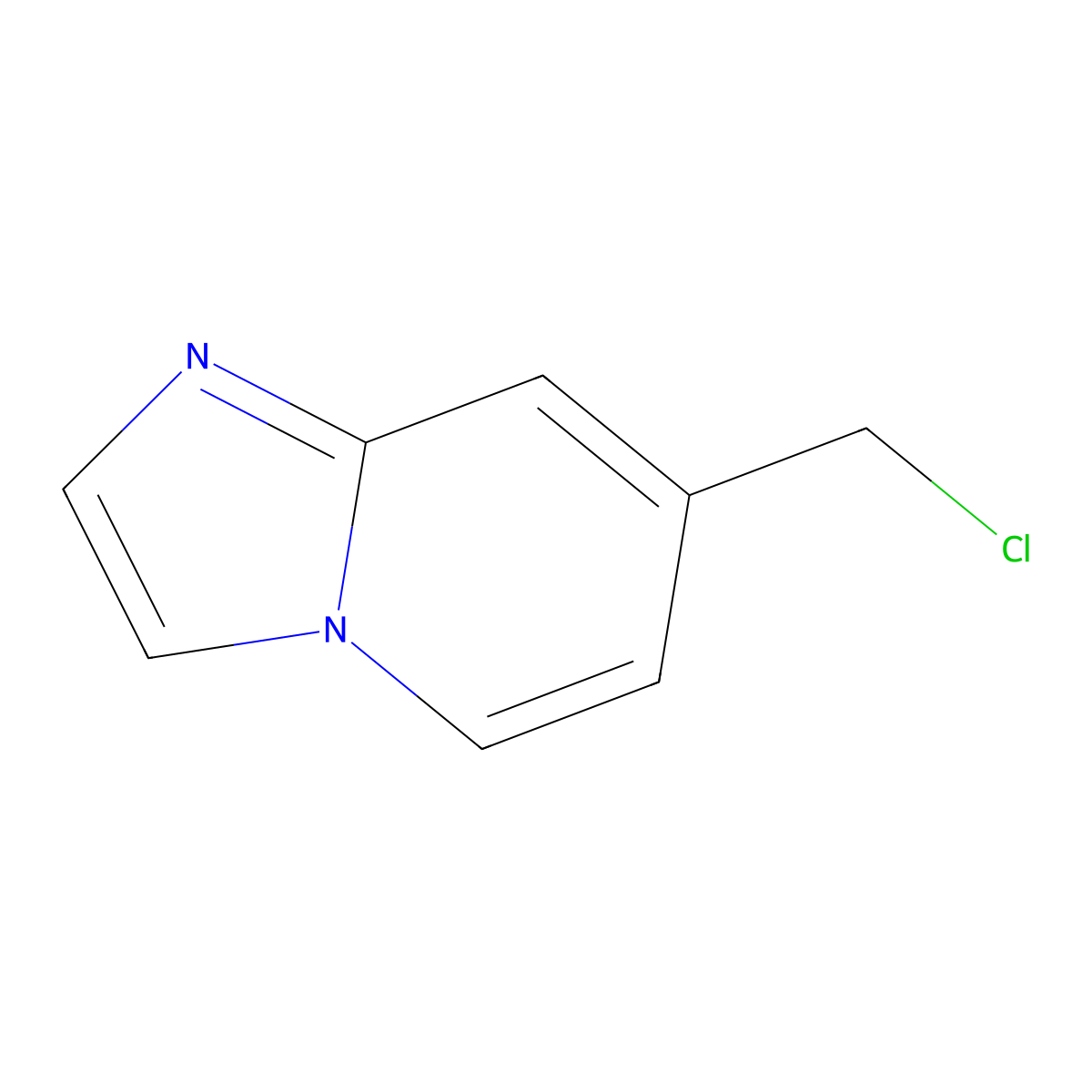 Imidazo[1,2-a]pyridine, 7-(chloromethyl)- molecular structure, CAS 760900-54-7