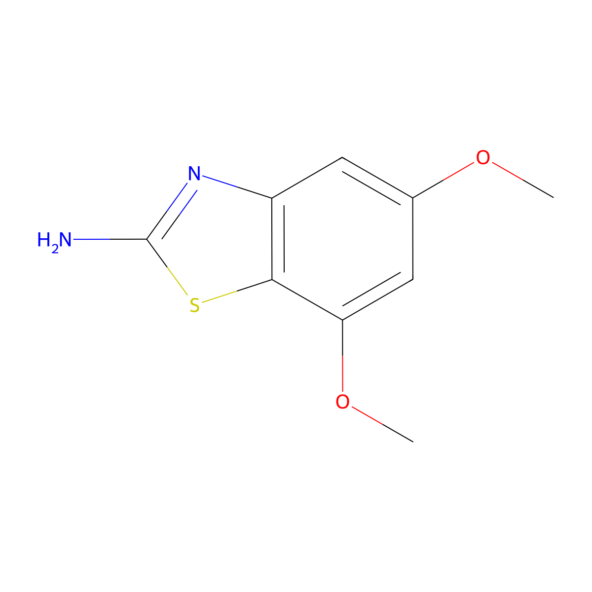 5,7-Dimethoxy-1,3-benzothiazol-2-amine molecular structure, CAS 760910-22-3