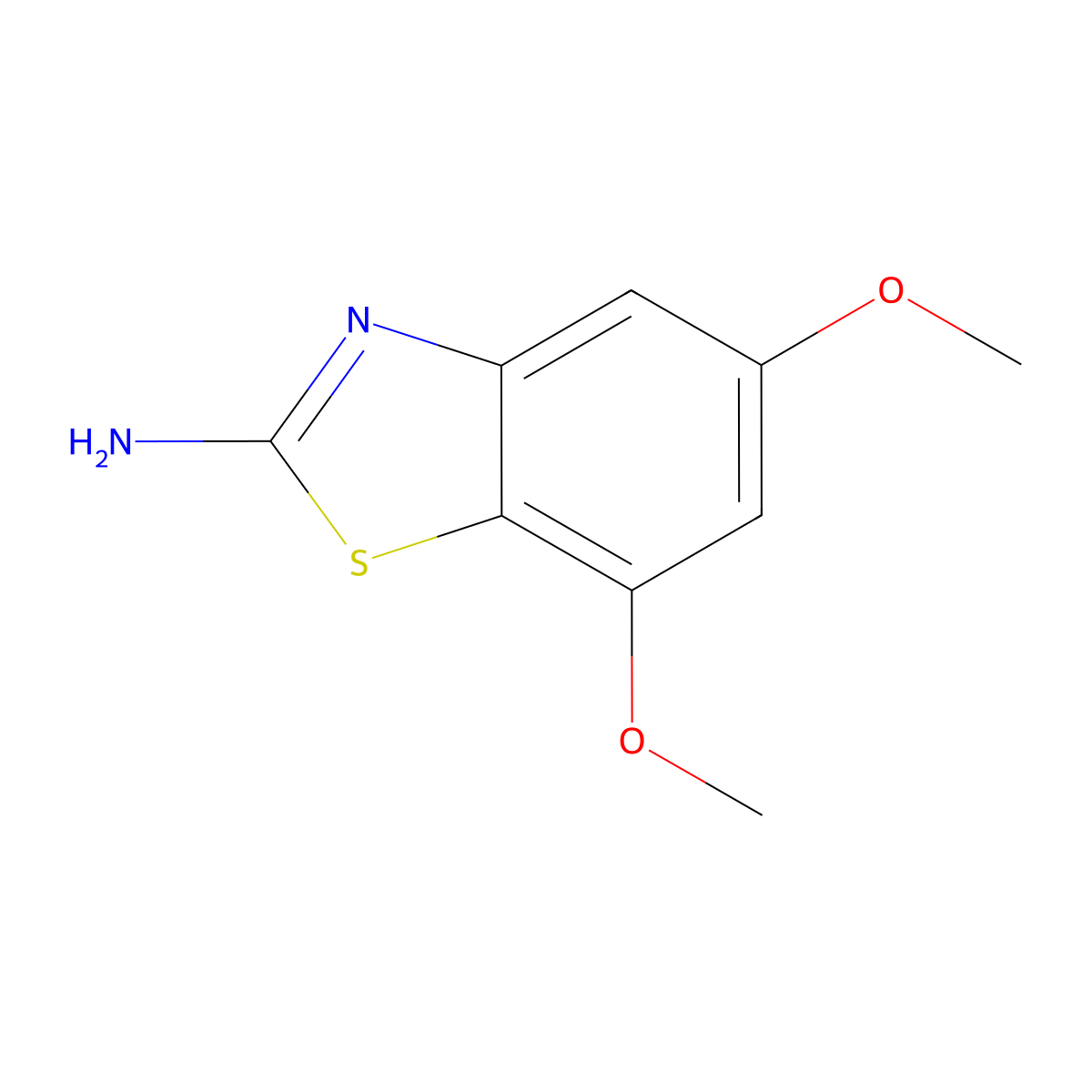 5,7-Dimethoxy-1,3-benzothiazol-2-amine molecular structure, CAS 760910-22-3