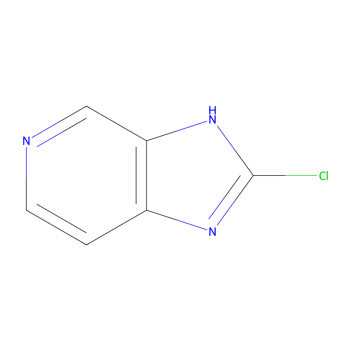 2-chloro-3H-imidazo[4,5-c]pyridine molecular structure, CAS 760912-66-1