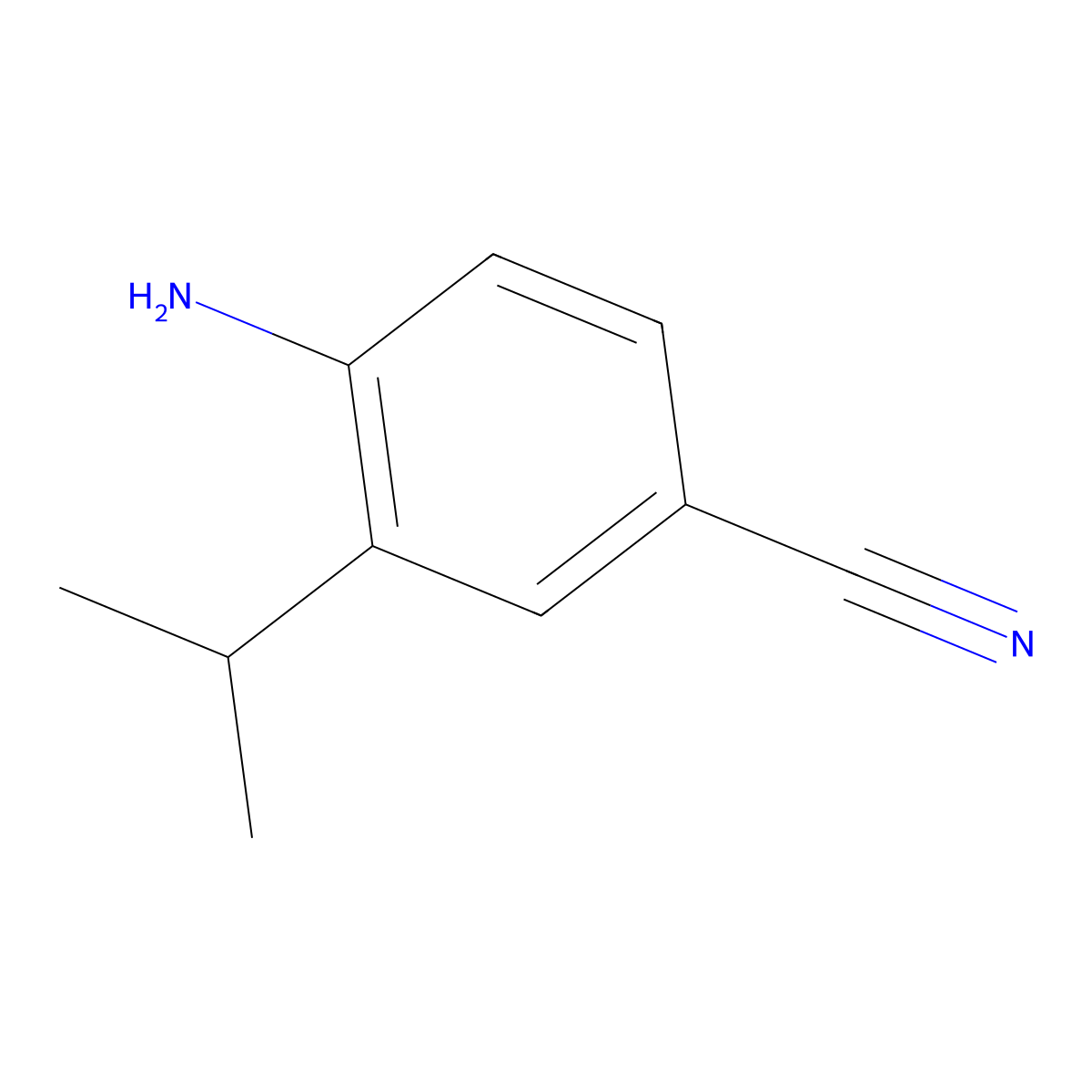 4-Amino-3-isopropylbenzonitrile molecular structure, CAS 760924-87-6