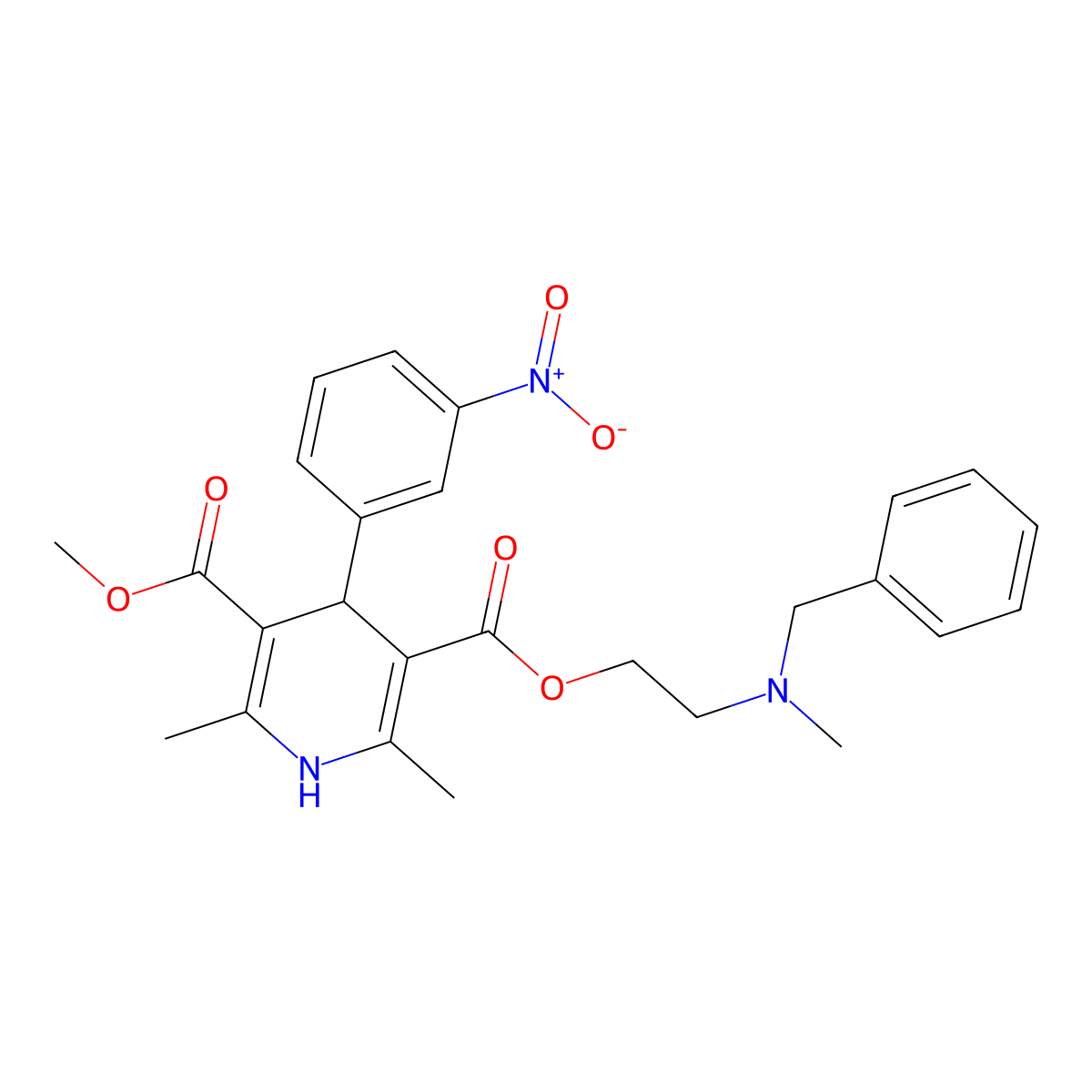 (S)-Nicardipine molecular structure, CAS 76093-36-2