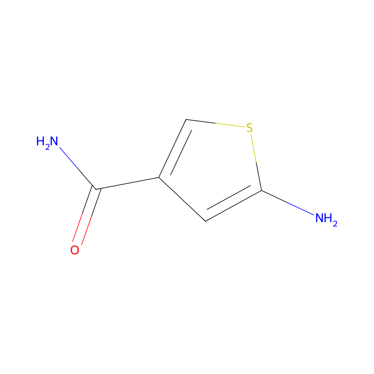 5-Aminothiophene-3-carboxamide molecular structure, CAS 760930-70-9