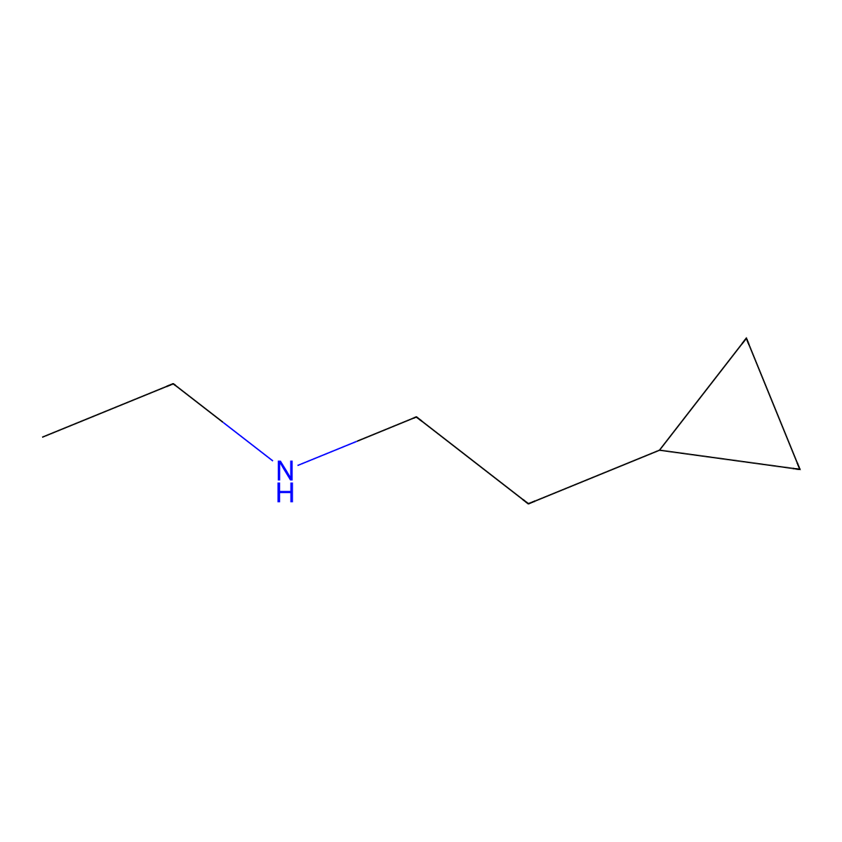 (2-Cyclopropylethyl)(ethyl)amine molecular structure, CAS 760938-14-5