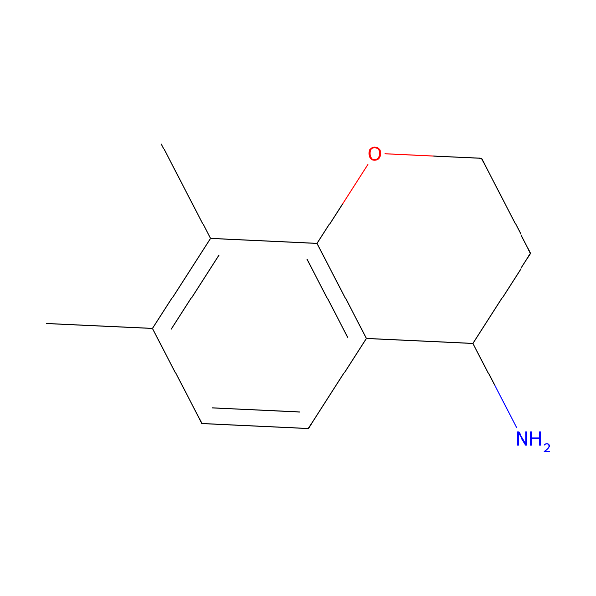(R)-7,8-Dimethylchroman-4-amine molecular structure, CAS 760945-64-0