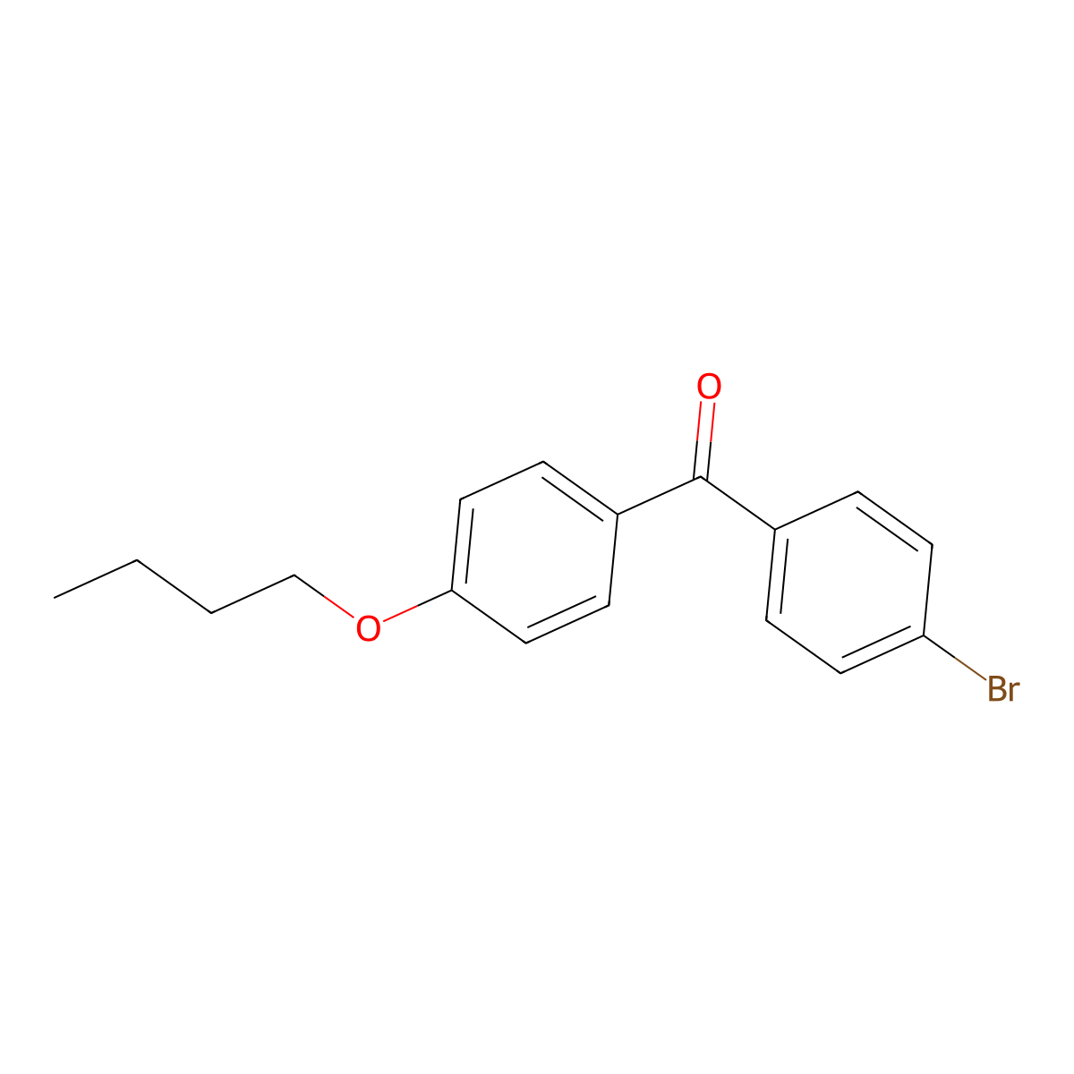 (4-Bromophenyl)(4-butoxyphenyl)methanone molecular structure, CAS 760974-47-8