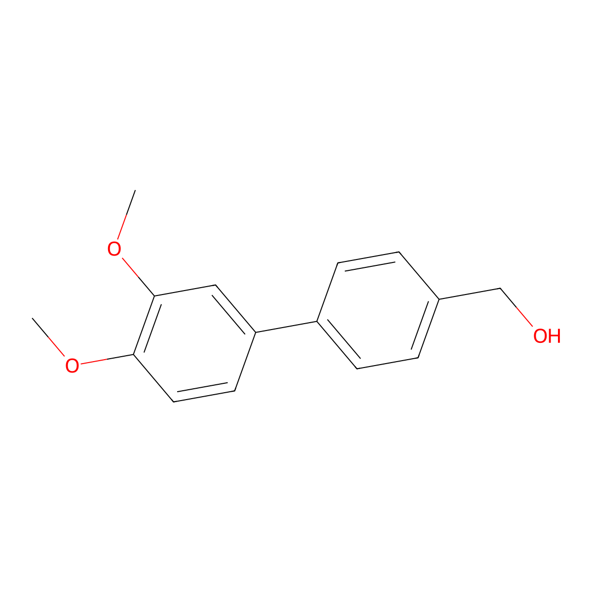 4-(3,4-Dimethoxyphenyl)benzyl alcohol molecular structure, CAS 760987-73-3