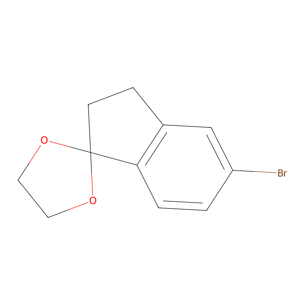 5-Bromo-1,1-(ethylenedioxo)-indane molecular structure, CAS 760995-51-5