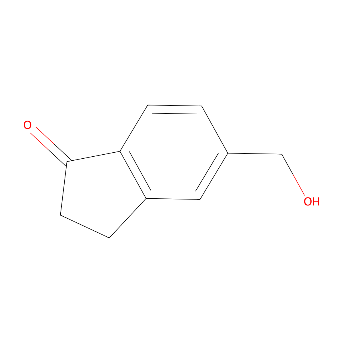 5-(Hydroxymethyl)-2,3-dihydro-1H-inden-1-one molecular structure, CAS 760995-53-7