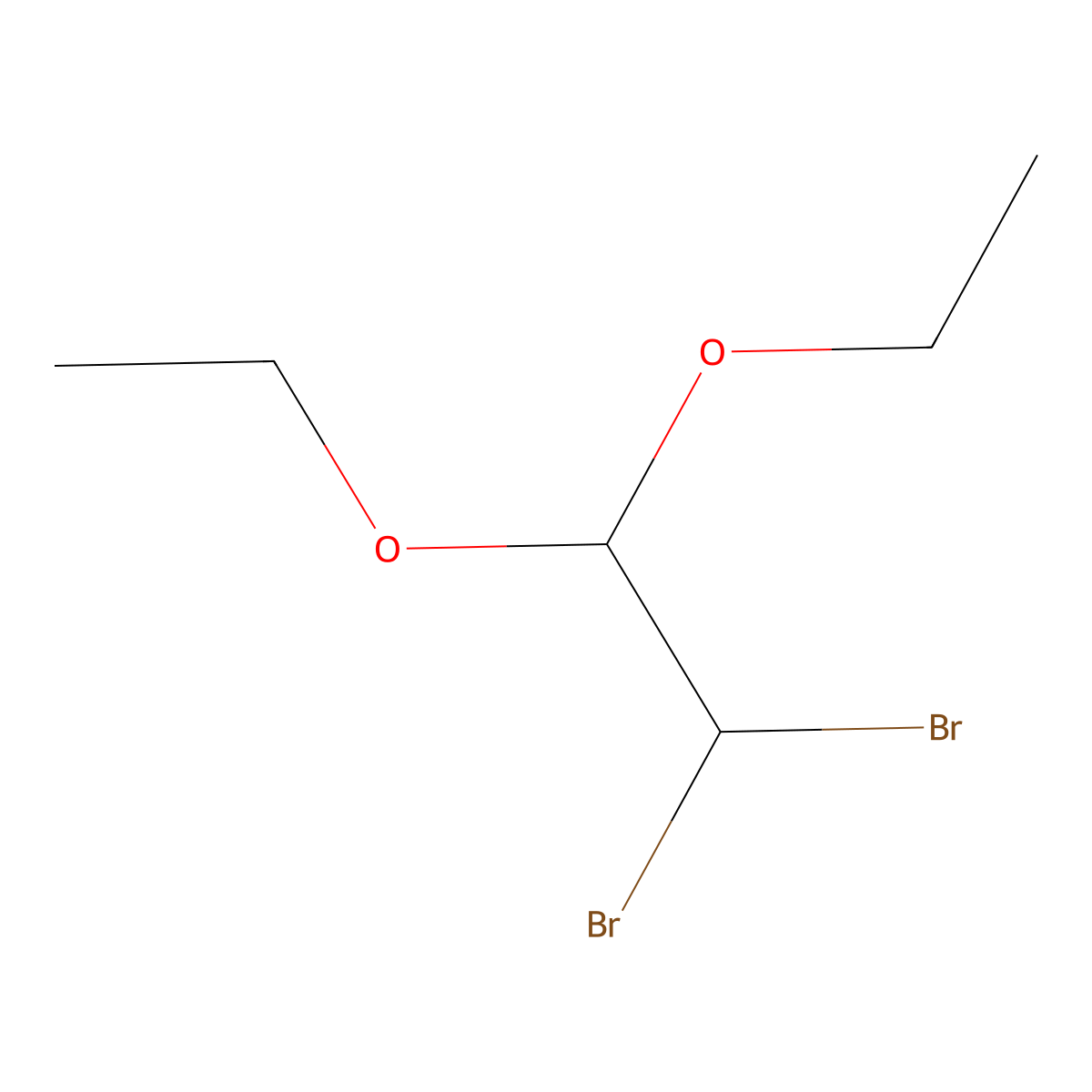 1,1-Dibromo-2,2-diethoxyethane molecular structure, CAS 761-17-1