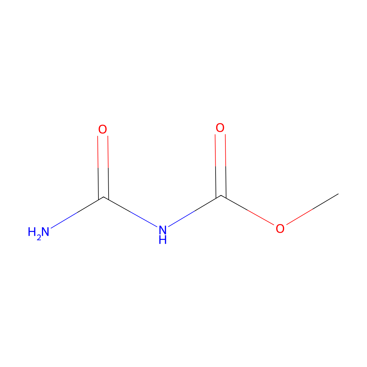methyl N-carbamoylcarbamate molecular structure, CAS 761-89-7